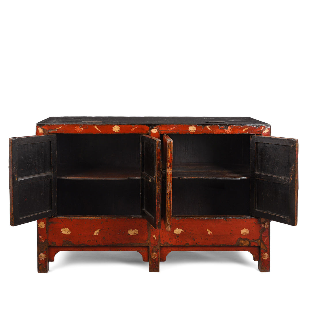Antique Red Lacquer Sideboard From Shanxi | Indigo Antiques