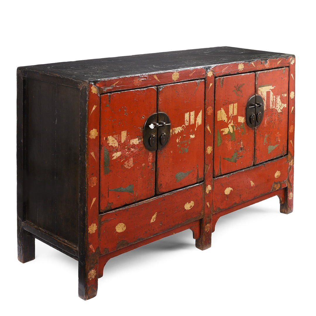 Antique Red Lacquer Sideboard From Shanxi | Indigo Antiques