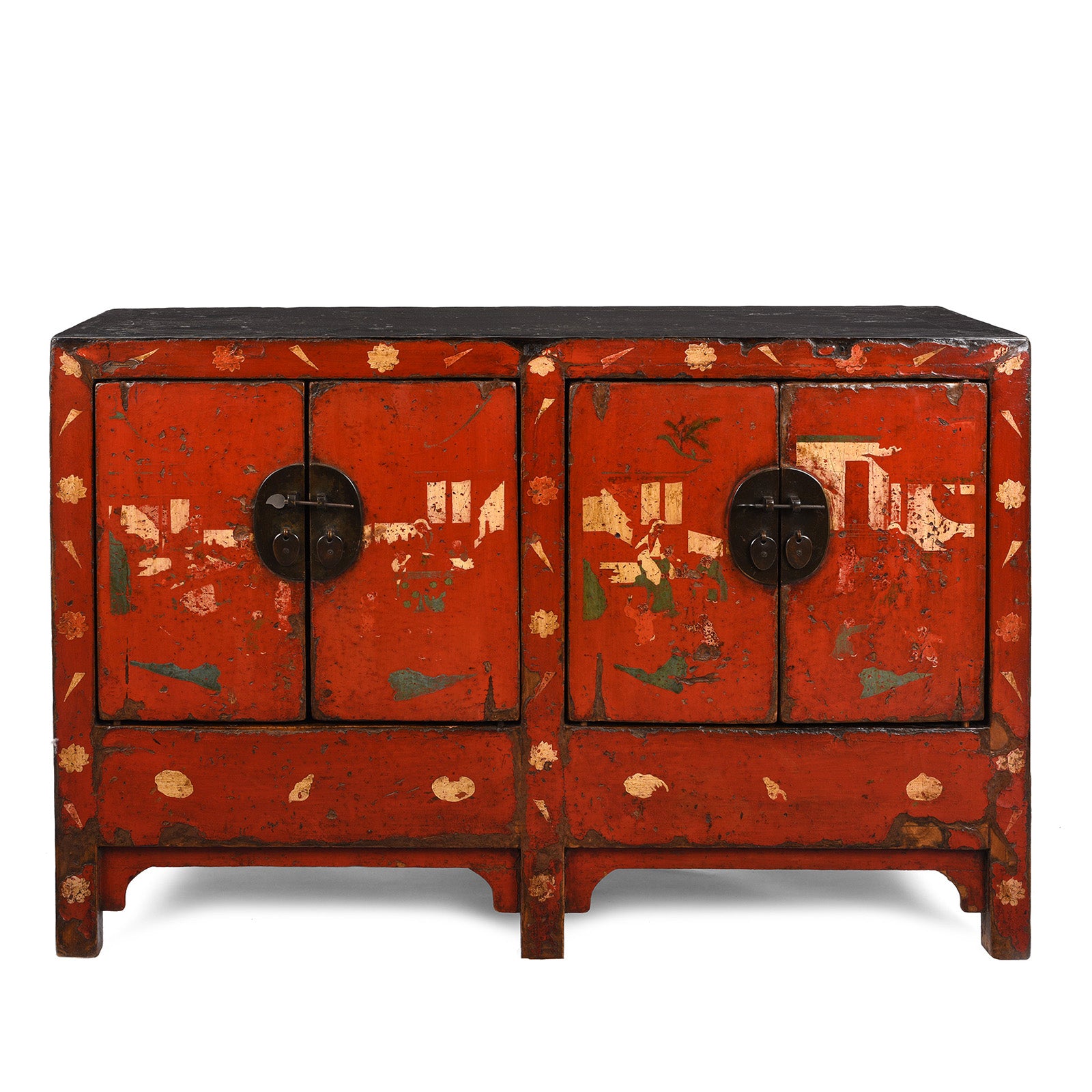Antique Red Lacquer Sideboard From Shanxi | Indigo Antiques