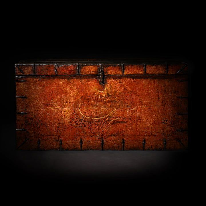 Old Painted Tibetan 'Dragon' Storage Chest | Indigo Antiques