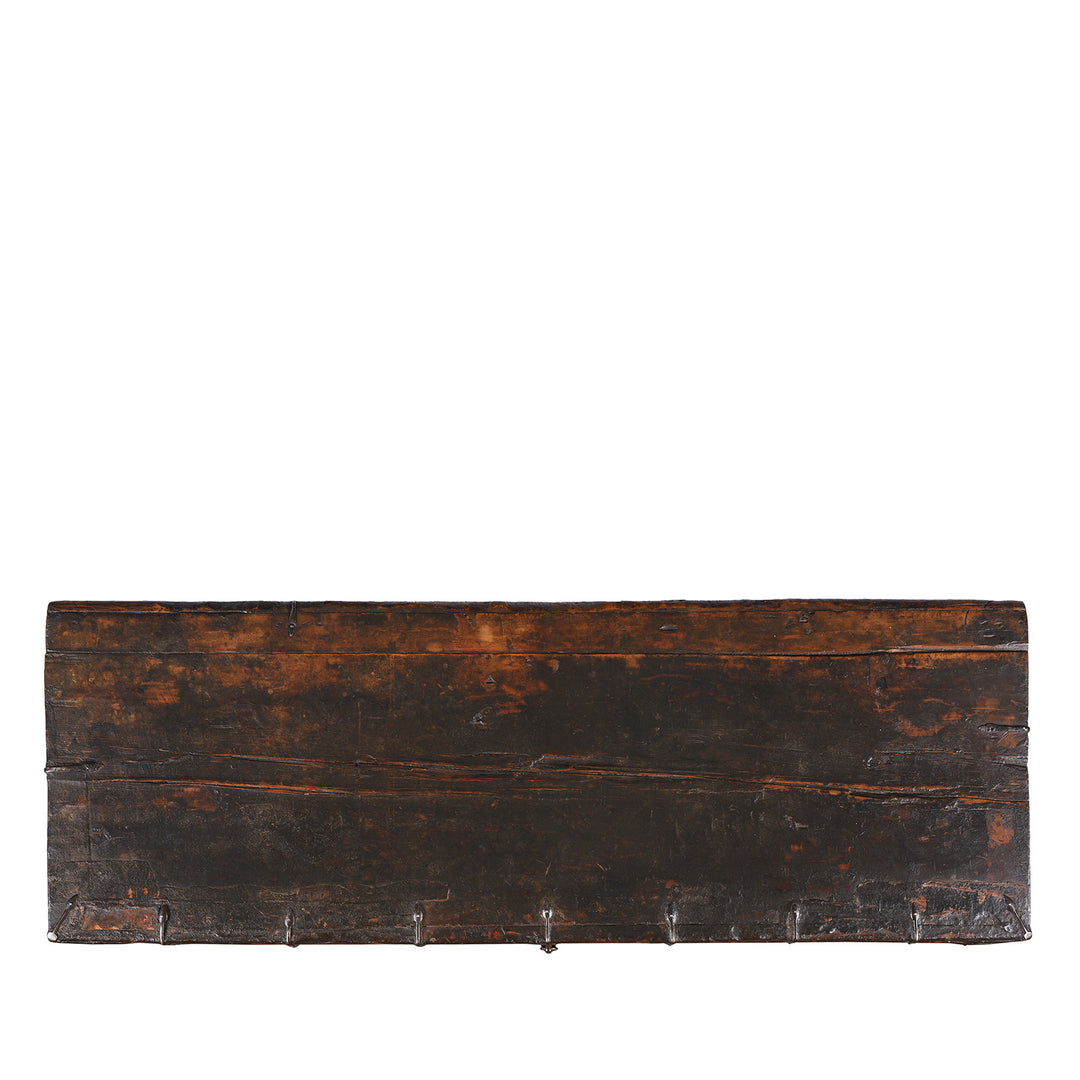 Top Down View Of Old Painted Tibetan 'Dragon' Storage Chest | Indigo Antiques