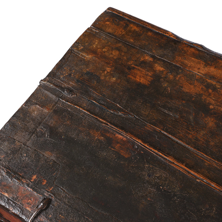 Detail From Old Painted Tibetan 'Dragon' Storage Chest | Indigo Antiques