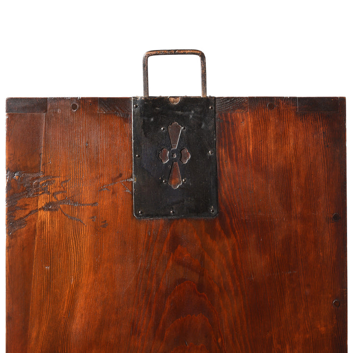 Handle Detail From Antique Japanese Choba Dansu, Edo Period  | Indigo Antiques