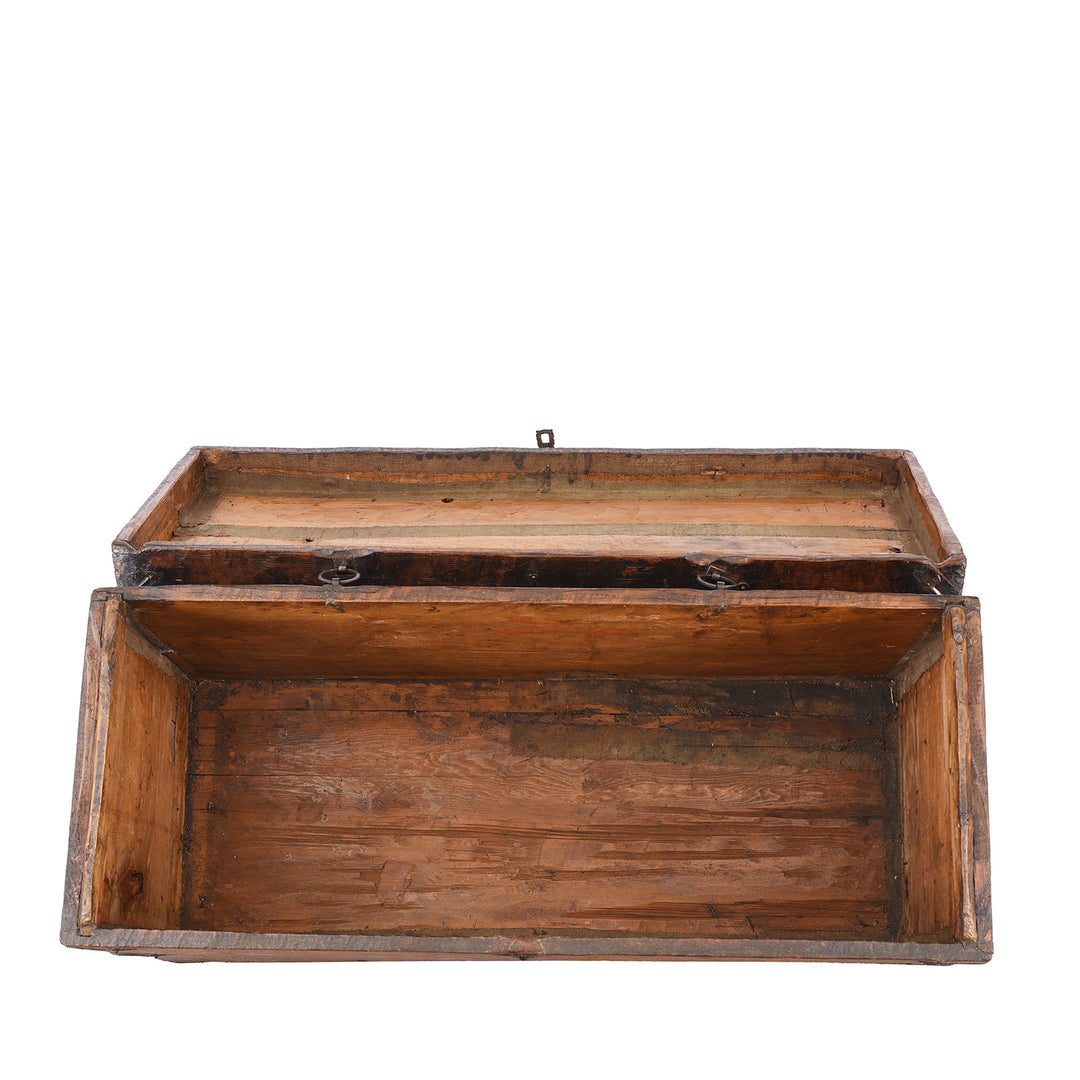 Interior View Of Antique Painted Tibetan 'Dragon' Storage Chest | Indigo Antiques