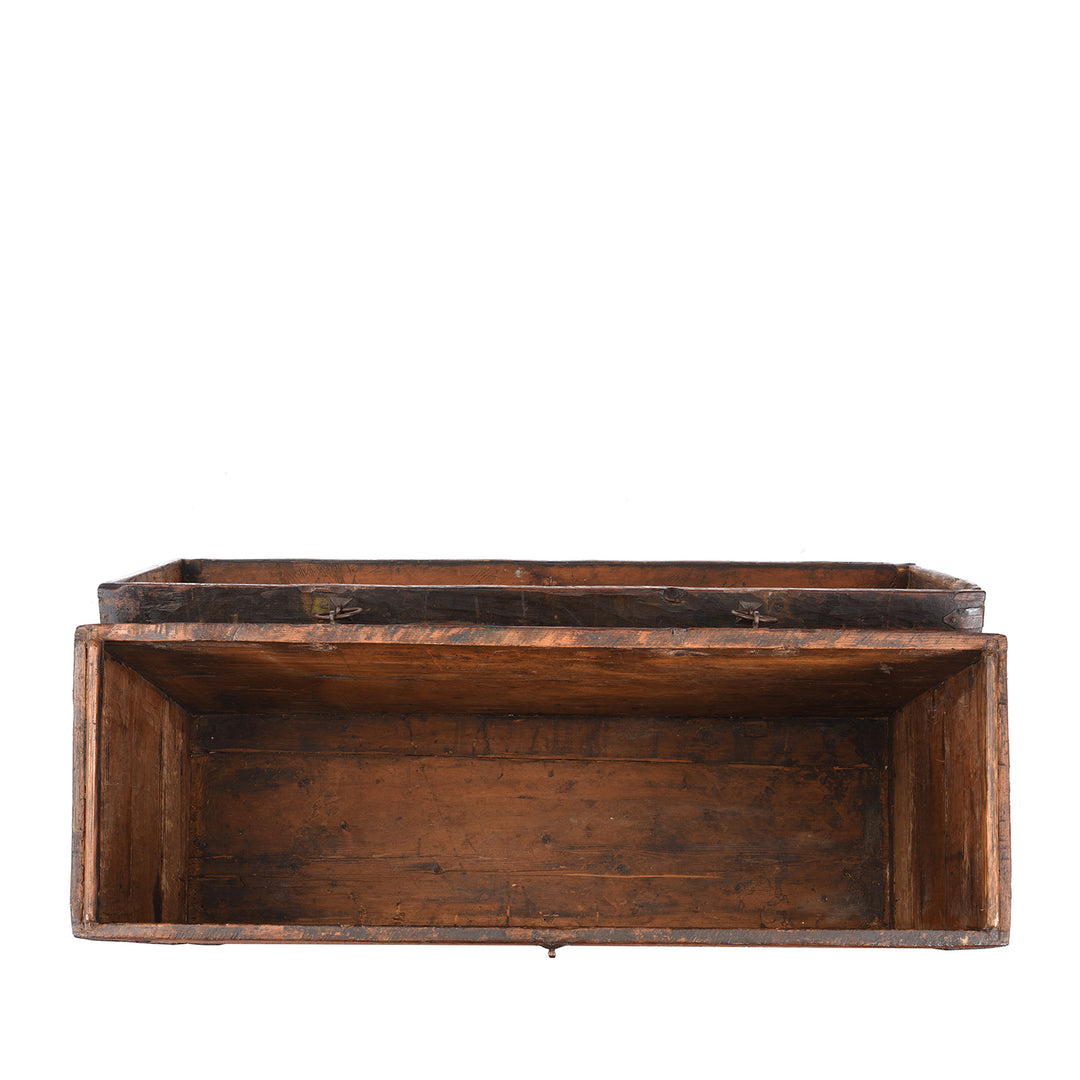 Interior Of Antique Painted Tibetan 'Dragon' Storage Chest | Indigo Antiques