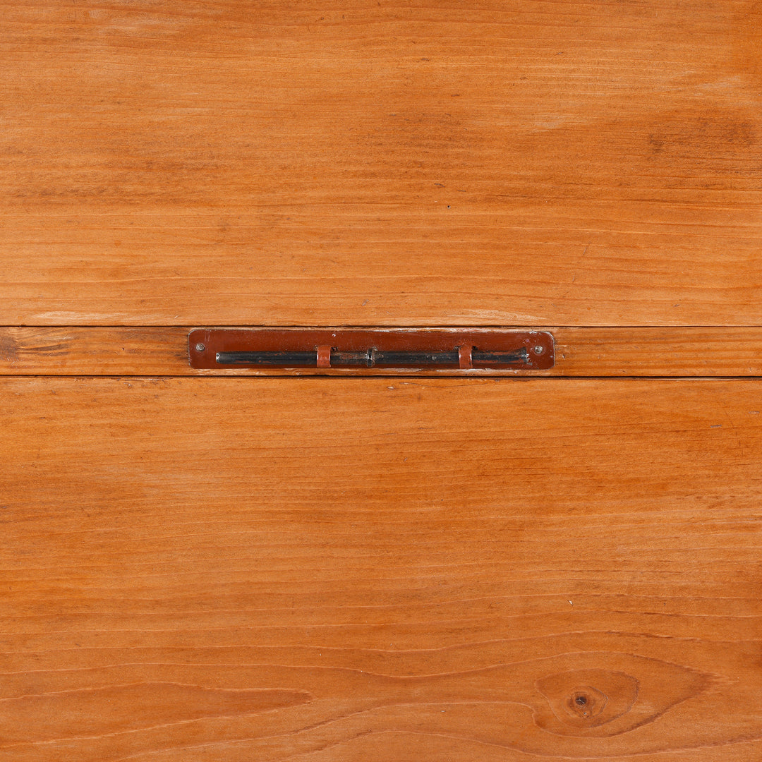 Locking Pin Detail From Japanese Ryobirake Kasane Dansu From Kanto | Indigo Antiques