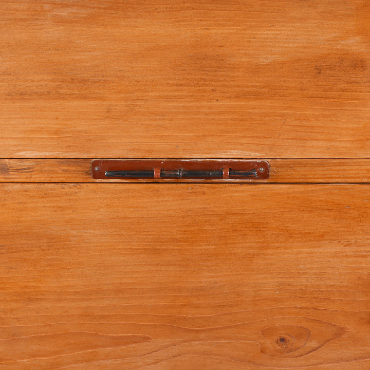 Locking Pin Detail From Japanese Ryobirake Kasane Dansu From Kanto | Indigo Antiques