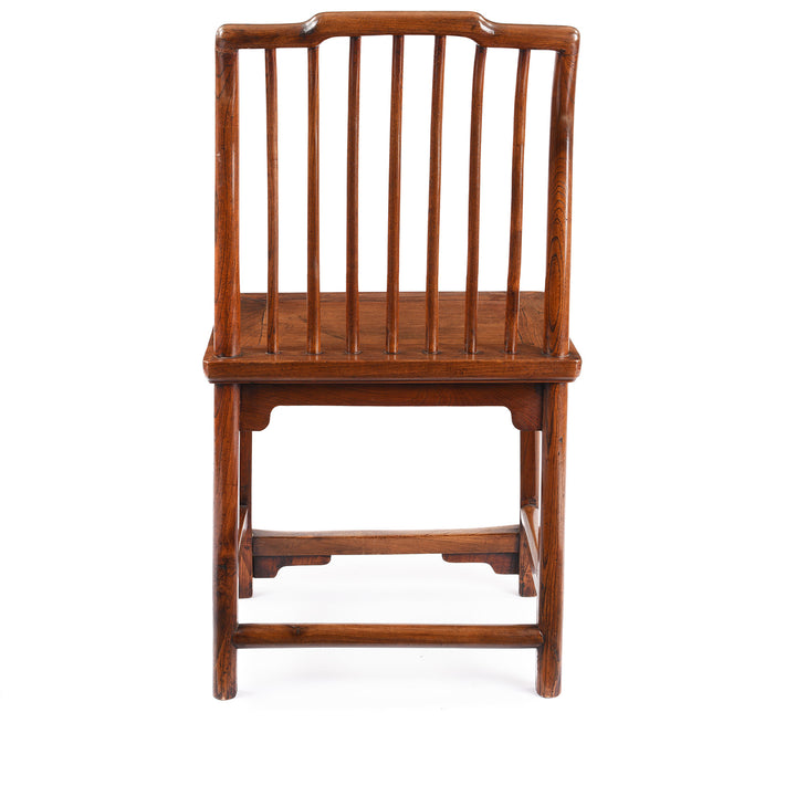 Back Of Antique Chinese Red Elm Book Chair | Indigo Antiques