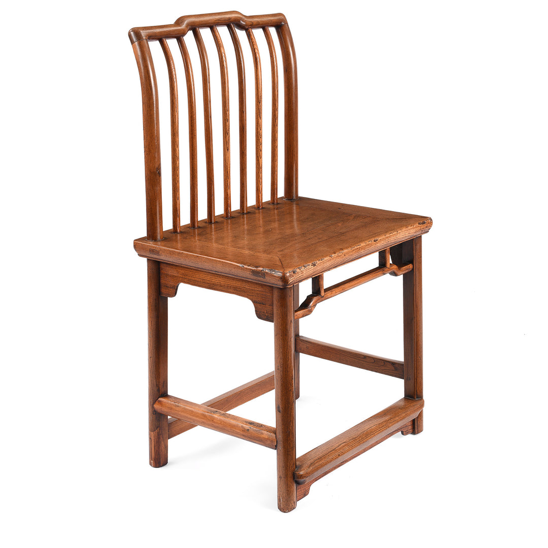 Antique Chinese Red Elm Book Chair | Indigo Antiques