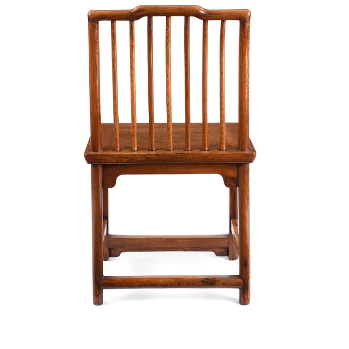 Back Of Antique Chinese Red Elm Book Chair | Indigo Antiques