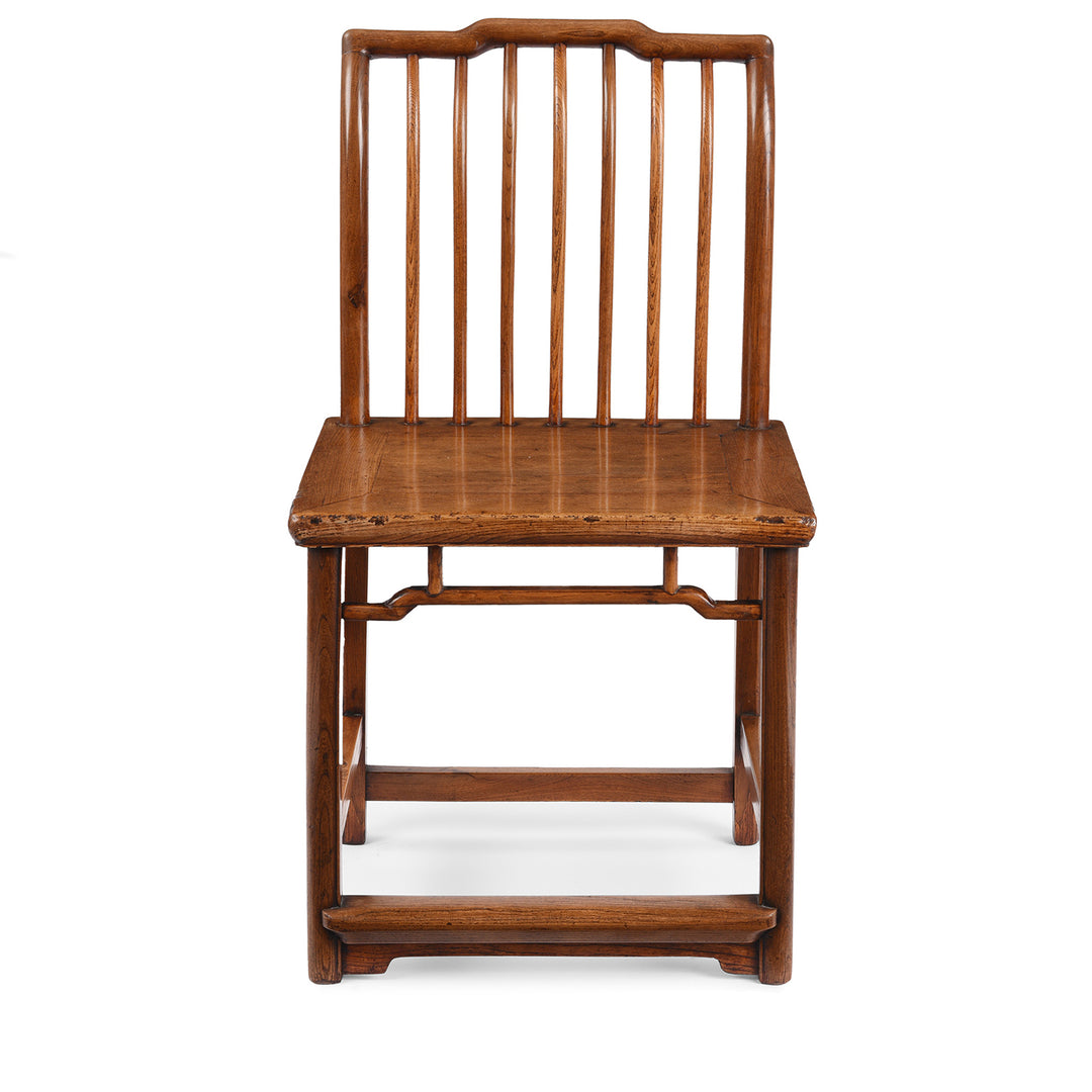 Antique Chinese Red Elm Book Chair | Indigo Antiques