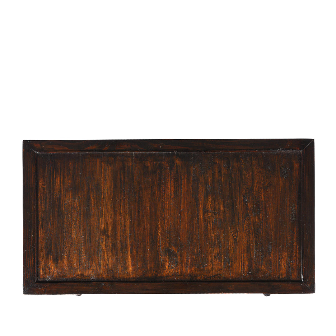 Top Down View Of Vintage Korean Morijang Side Cabinet  | Indigo Antiques