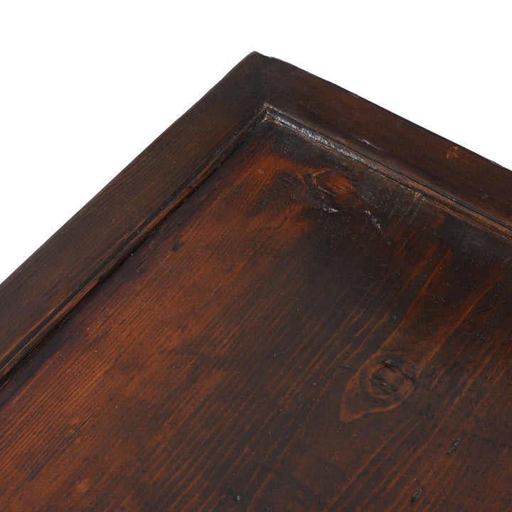 Top Detail From Antique Korean Morijang Side Cabinet  | Indigo Antiques