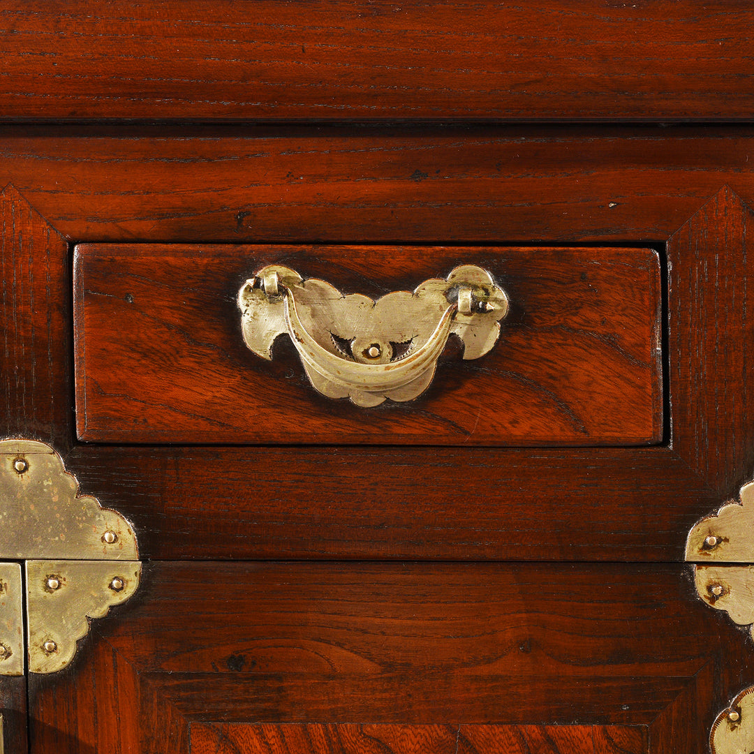 Drawer Detail From Antique Korean Morijang Side Cabinet  | Indigo Antiques