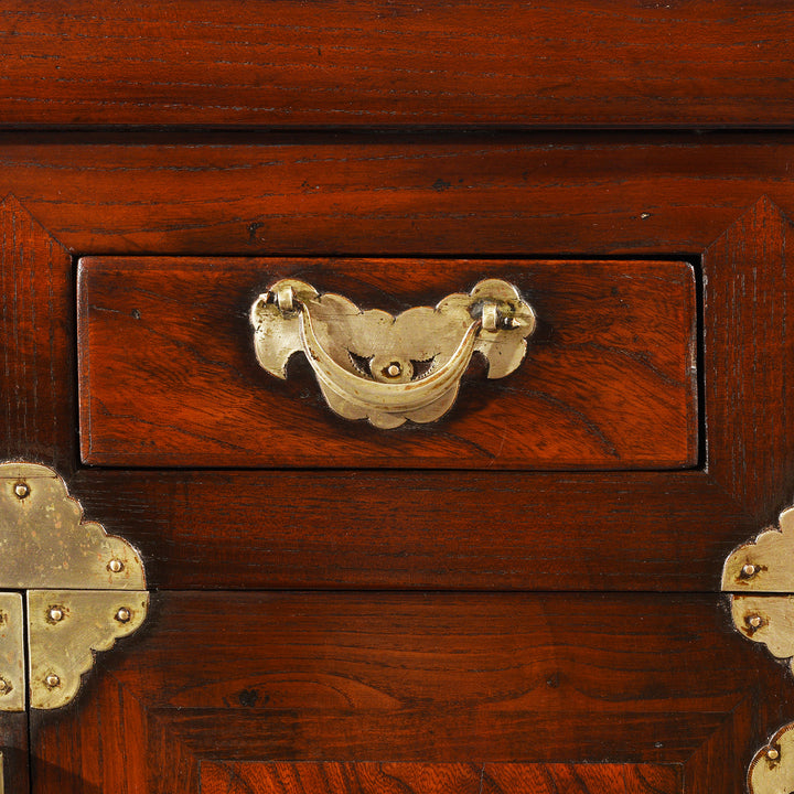 Drawer Detail From Antique Korean Morijang Side Cabinet  | Indigo Antiques