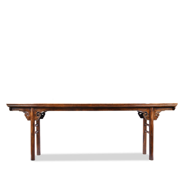 Other Side Of Antique Chinese Red Elm Altar Table From Jiangsu - 19th Century | Indigo Antiques