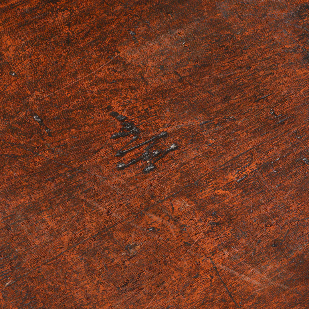 Detail From Lid Of Antique Gilt Burmese Teak Manuscript Chest | Indigo Antiques