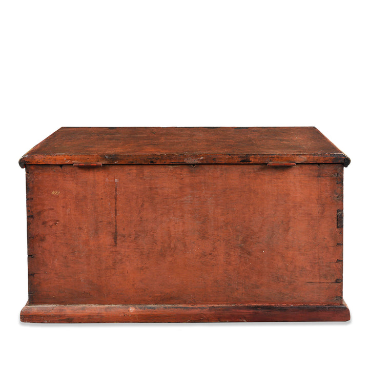 Back Of Antique Gilt Burmese Teak Manuscript Chest | Indigo Antiques