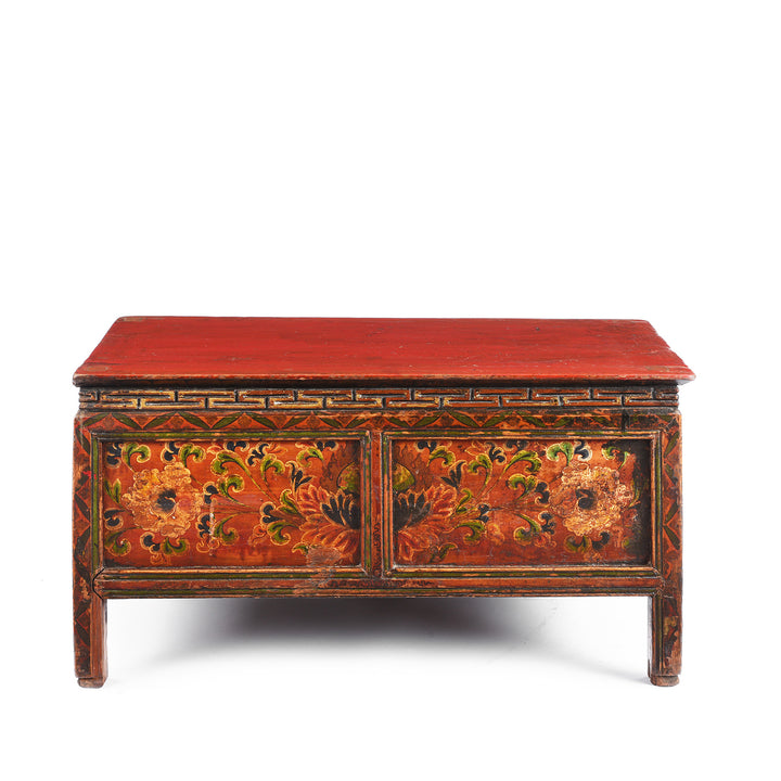 Antique Painted Choksar Prayer Table from Tibet | Indigo Antiques