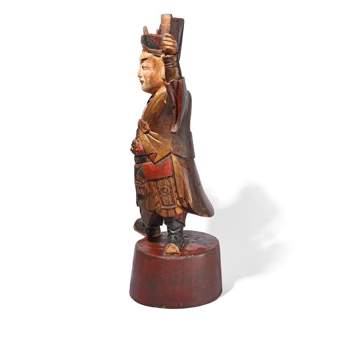 Side View Of Antique Chinese Ancestor Figure | Indigo Antiques