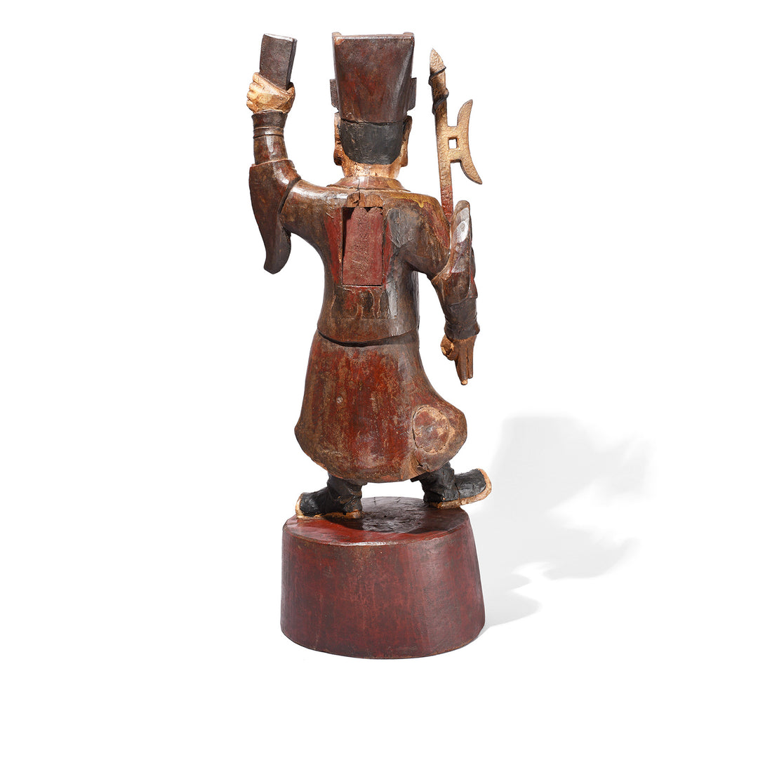 Back Of Antique Chinese Ancestor Figure | Indigo Antiques