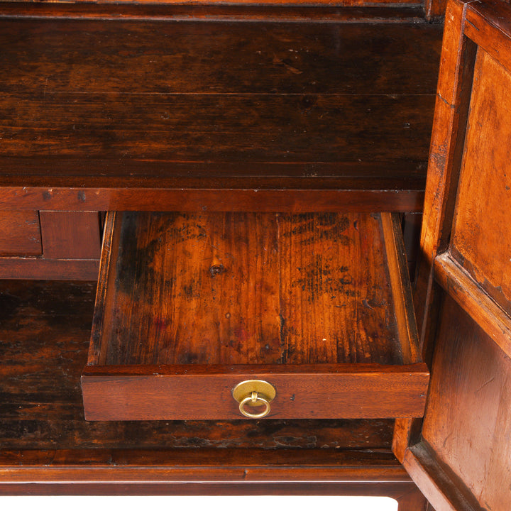 Drawer Detail From Antique Chinese Walnut Shelf | Indigo Antiques