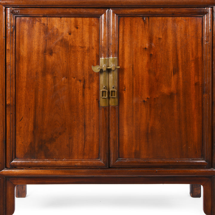 Doors Detail From Antique Chinese Walnut Shelf | Indigo Antiques