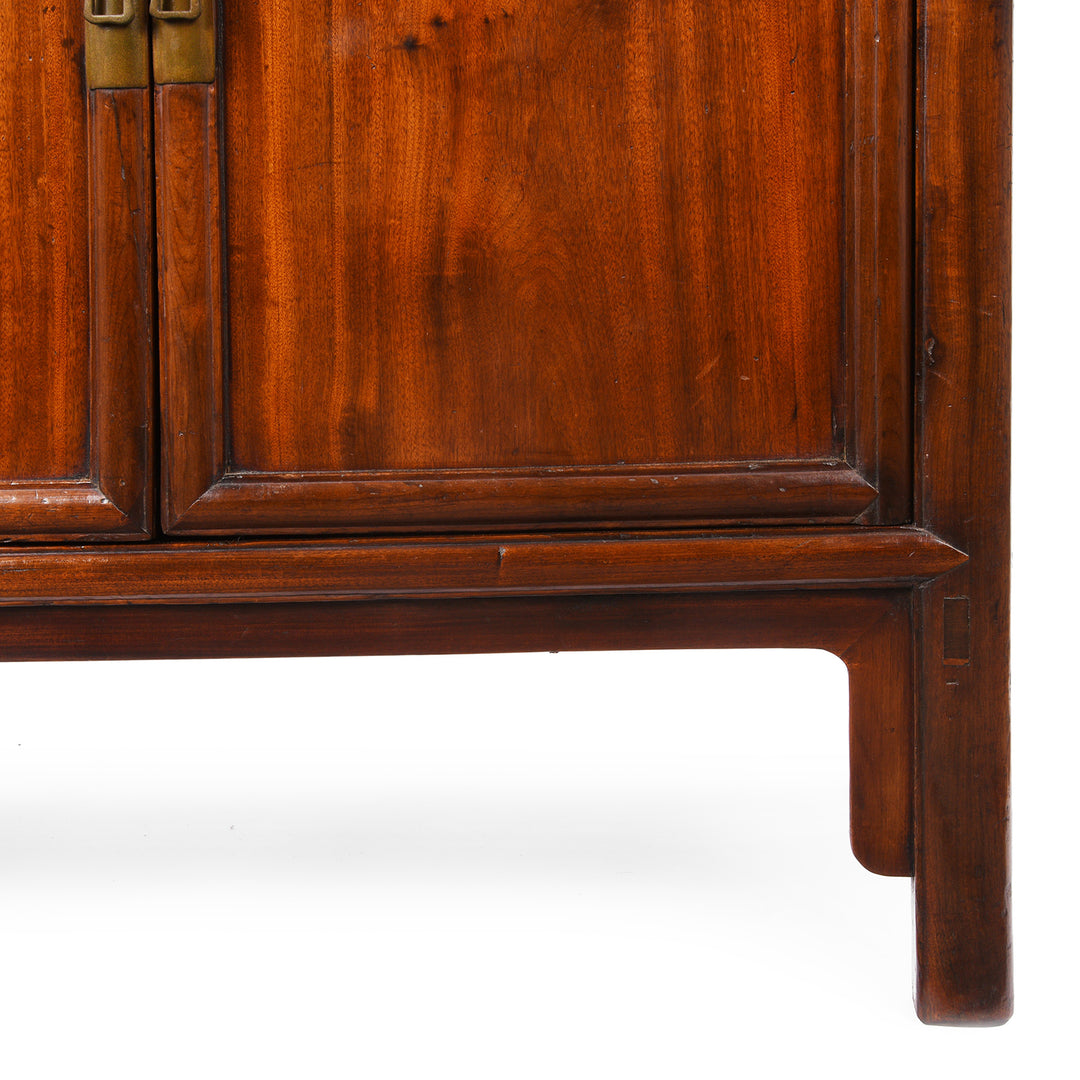 Leg Detail From Antique Chinese Walnut Shelf | Indigo Antiques