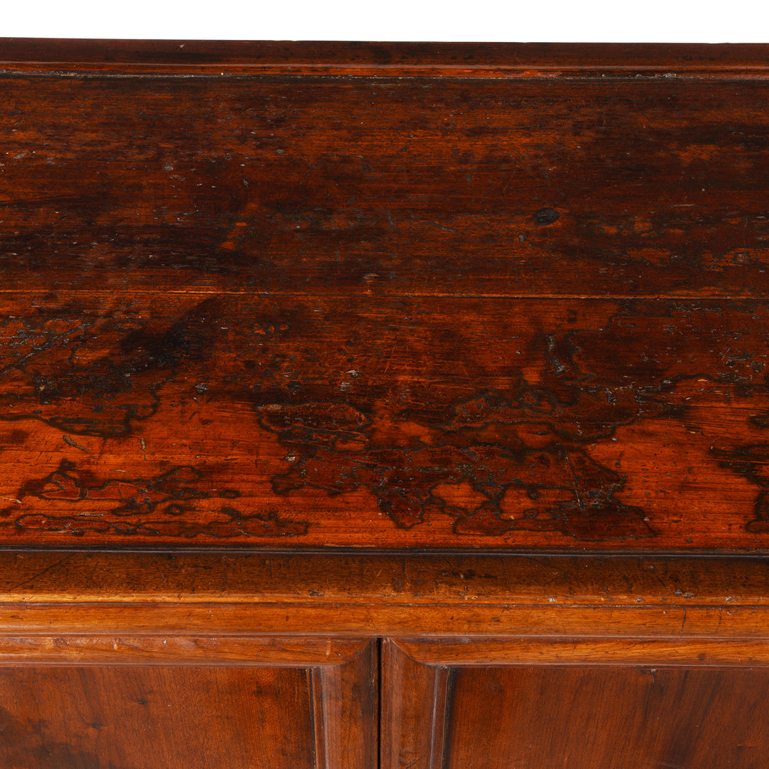 Surface Detail From Antique Chinese Walnut Shelf | Indigo Antiques