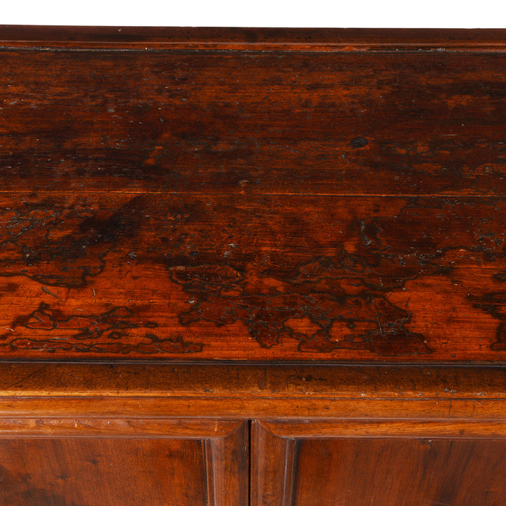 Surface Detail From Antique Chinese Walnut Shelf | Indigo Antiques