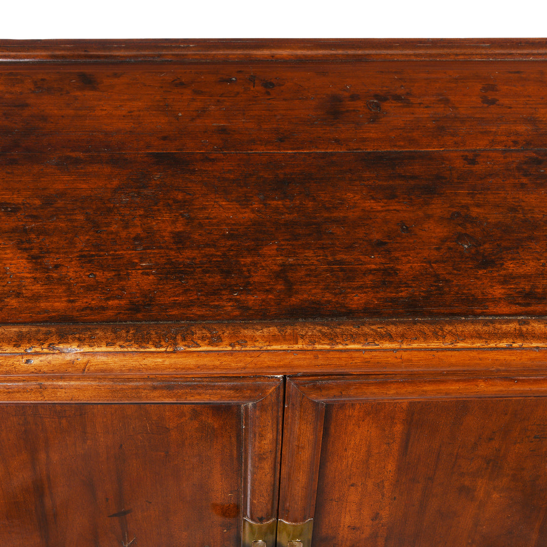 Surface Detail From Antique Chinese Walnut Shelf | Indigo Antiques