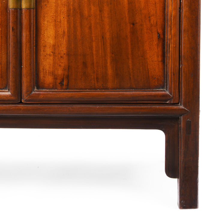 Leg Detail From Antique Chinese Walnut Shelf | Indigo Antiques