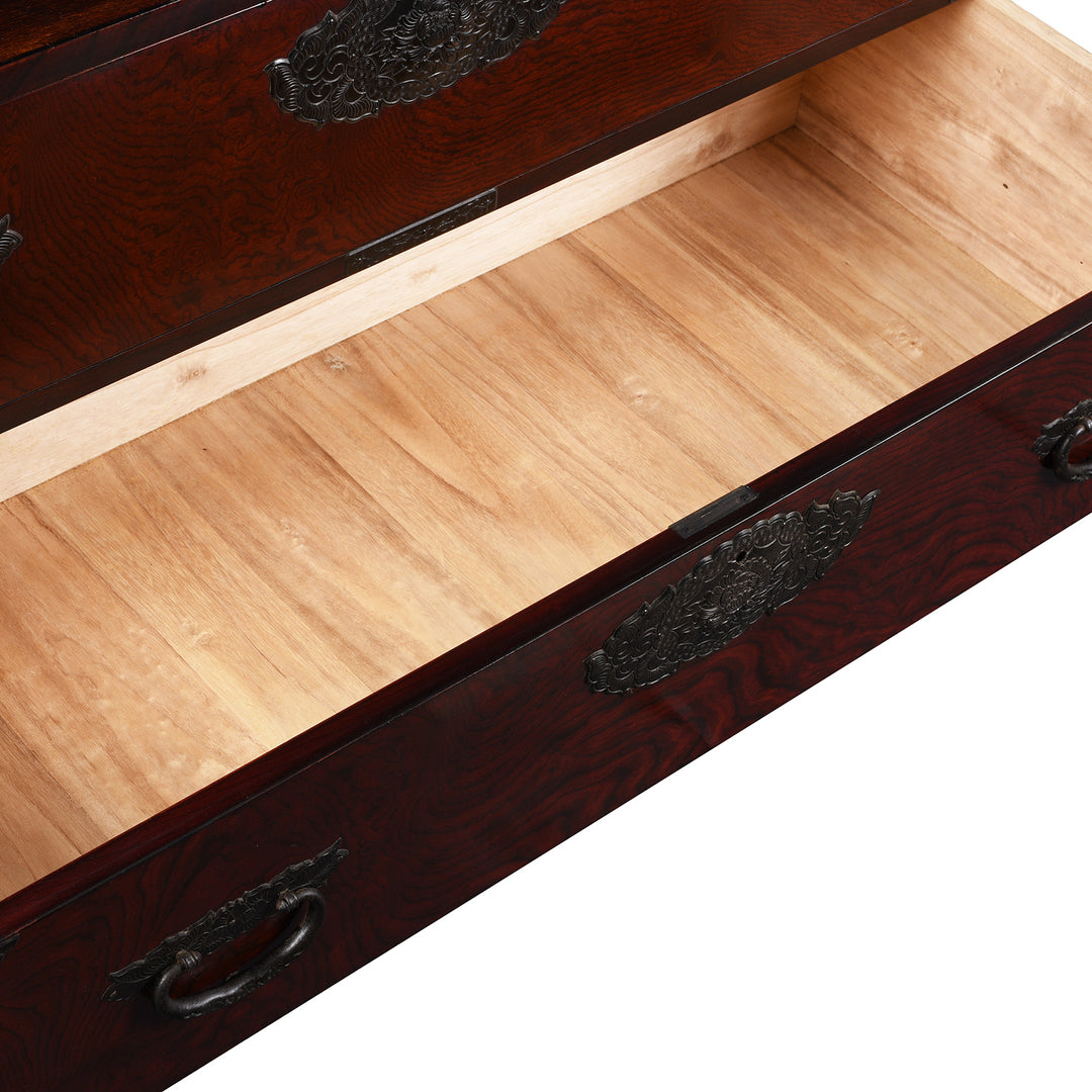 Drawer Interior Of Japanese Isho Dansu - Showa Era | Indigo Antiques
