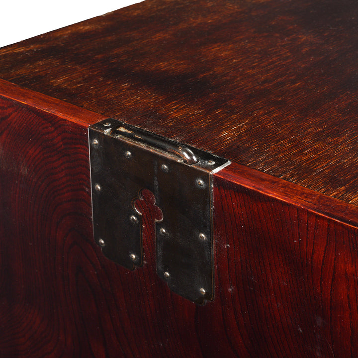 Iron lifting handles from Taisho era Japanese tansu chest