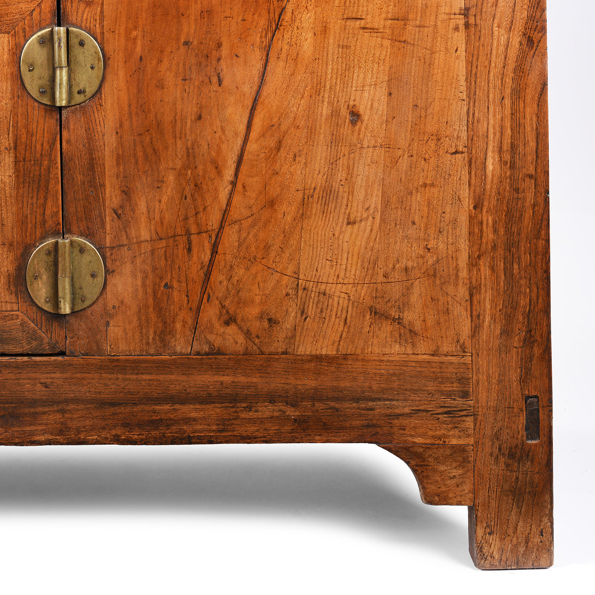 Leg Detail From Antique Elm Chinese Sideboard From Peking | Indigo Antiques