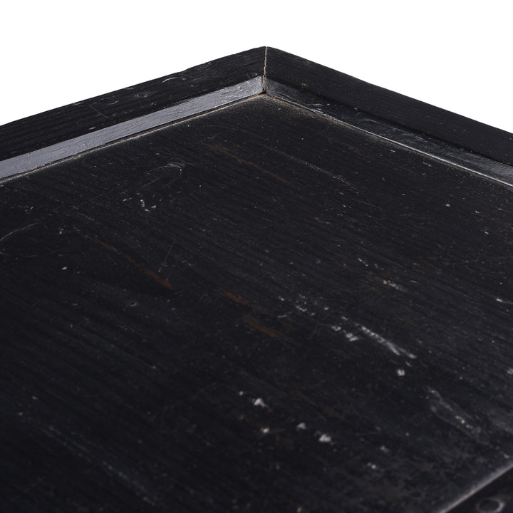 Top Surface Detail From Antique Korean Ich Ung Jang Burr Cabinet on Stand | Indigo Antques