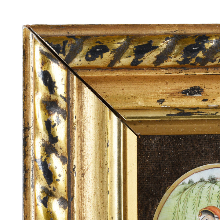 Frame Detail From Gilt Framed Indian Miniature Painting | Indigo Antiques