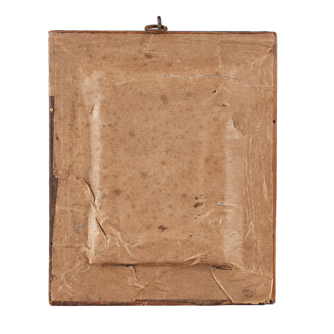 Back Of Gilt Framed Indian Miniature Painting | Indigo Antiques