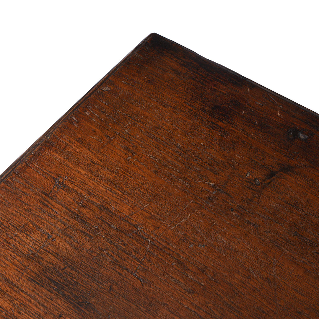 Surface Detail From Antique Brass Bound Indian Teak Chest | Indigo Antiques