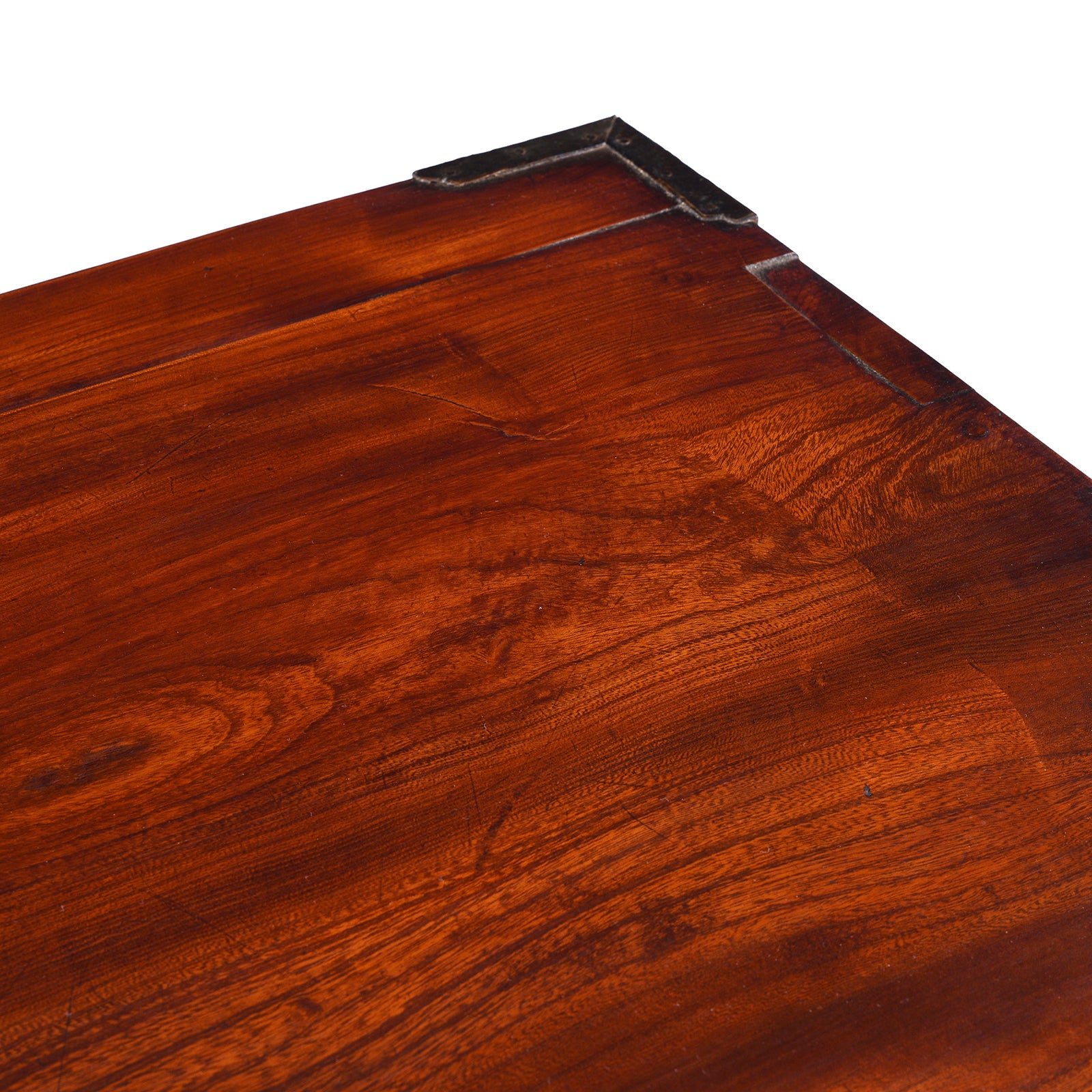 Top Corner Detail From Keyaki Sendai Isho Dansu - Ca 1900 (Meiji Era) | Indigo Antiques