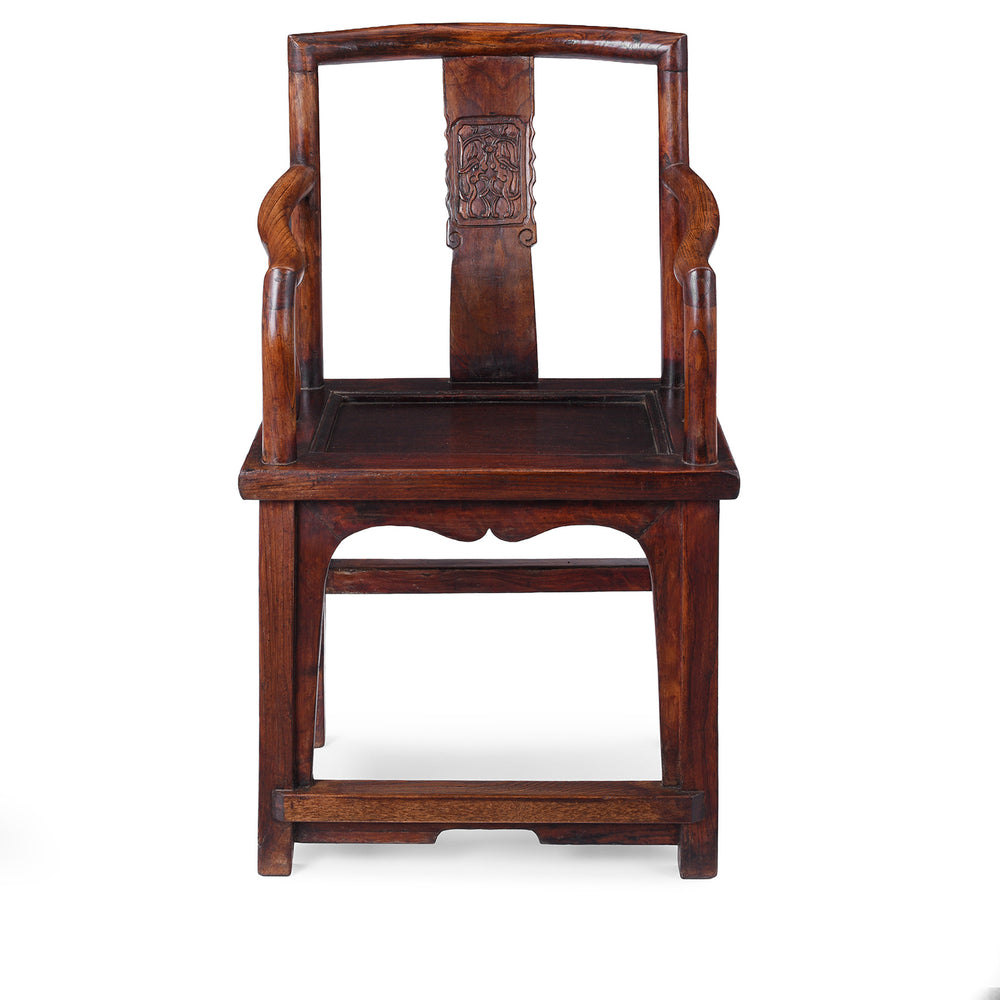 Elm Officials Hat Chair Made From Reclaimed Wood  | Indigo Antiques