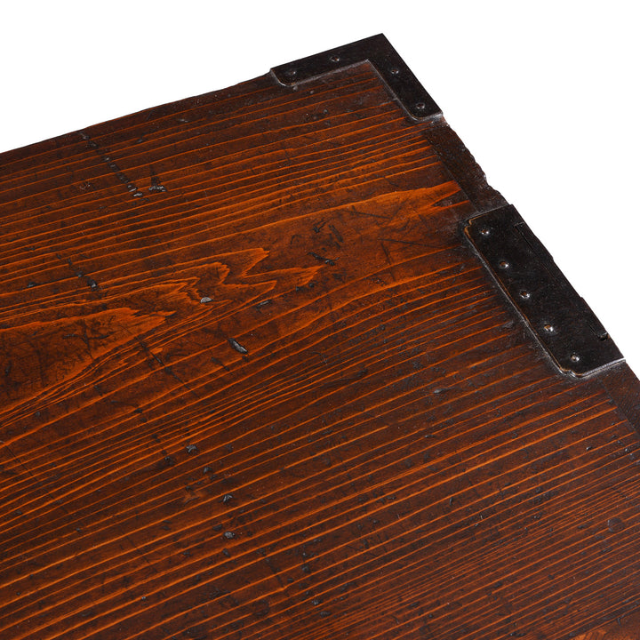 Top Corner Detail From Antique Japanese Choba Dansu | Indigo Antiques