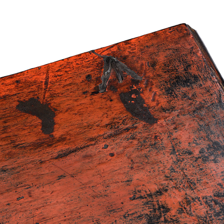 Detail From The Lid Of Antique Gilt Burmese Sadaik Manuscript Chest