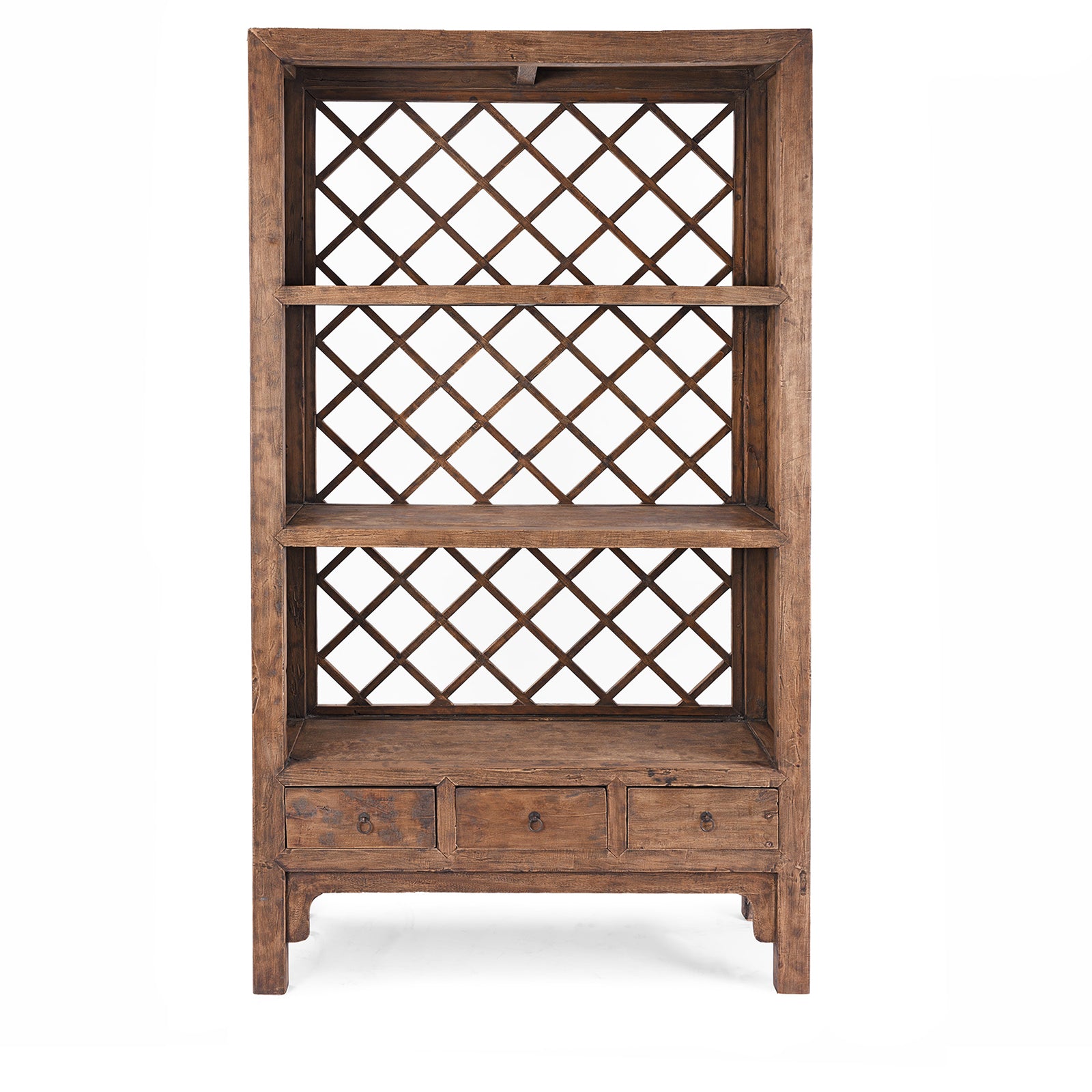 Bookshelf Made From Reclaimed Pine | Indigo Antiques