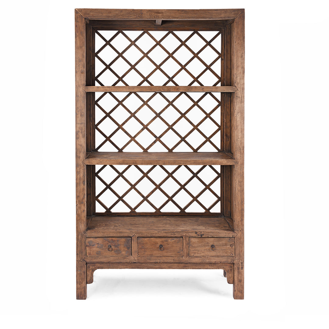 Bookshelf Made From Reclaimed Pine | Indigo Antiques