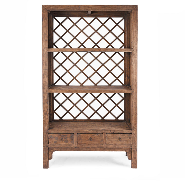 Bookshelf Made From Reclaimed Pine | Indigo Antiques