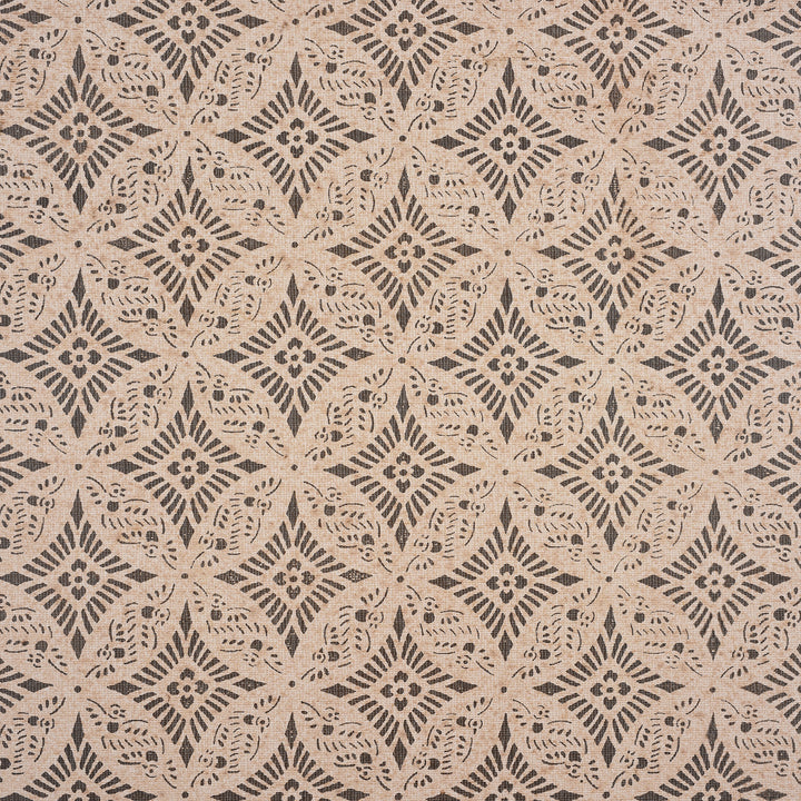 Detail From Back Of Antique Japanese Four-Panel Rinpa Screen With Blossoming Tree Branch on Gold-Leaf Background