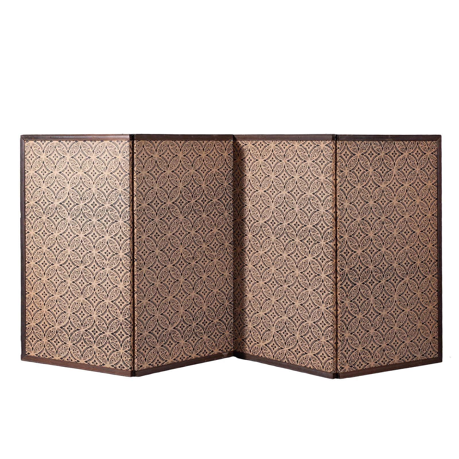 Reverse View Of Silver Leaf Rinpa Style Japanese Byobu Screen With Willow Tree And Mandarin Ducks Edo Period Circa 1850