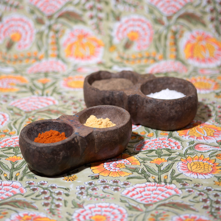 Vintage Indian Stone Masala Bowls 