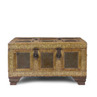 Brass & Iron Marwari Trousseau Box From Shekhawati - 19th Century